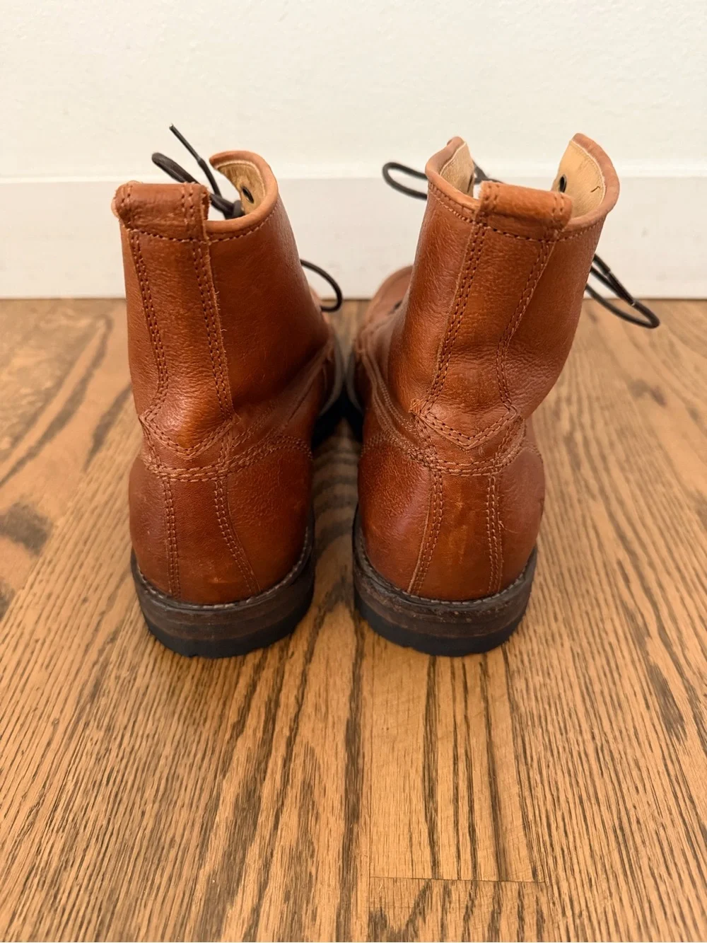 Vintage Frye 4001 G14 Men's Brown Leather Lace-Up Boots